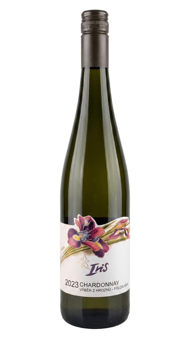Víno Iris - Chardonnay 2023 výběr z hroznů polosladké