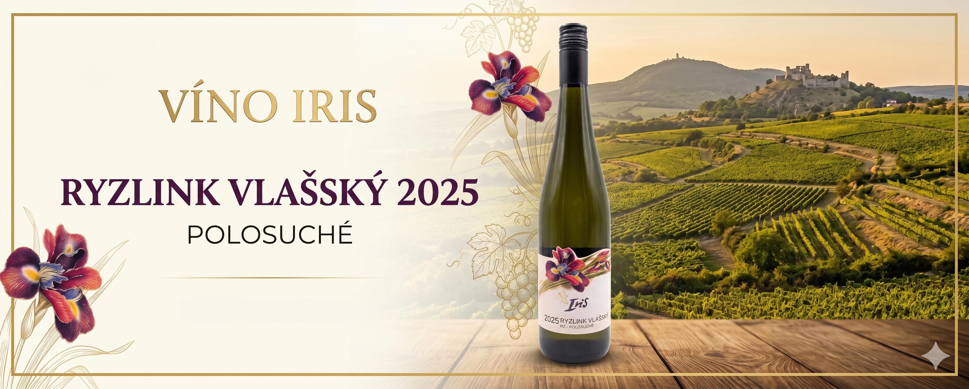 Ryzlink vlašský 2025 polosuché