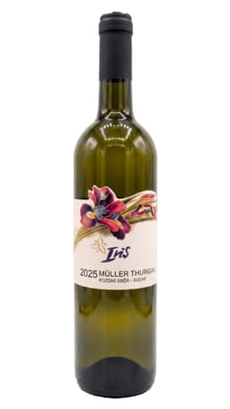 Víno Iris -  Müller Thurgau 2025 pozdní sběr suché