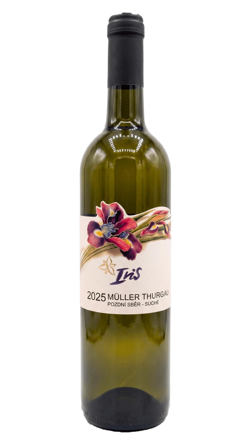 Víno Iris -  Müller Thurgau 2025 pozdní sběr suché