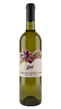 Víno Iris - Veltlínské zelené 2025 pozdní sběr polosuché